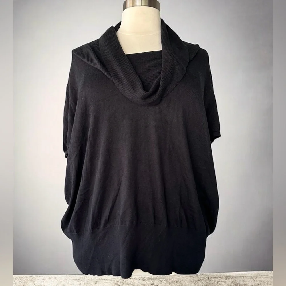 NWT!Liz & Me Black Cowl Neck Sweater Size 4X